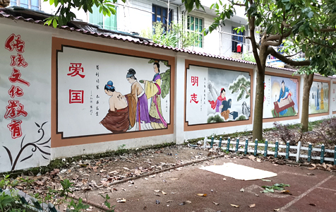 泰順筱村二小校園墻繪：墨客墻繪，為校園添彩，育夢啟航